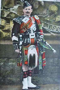 Scots piper in kilt